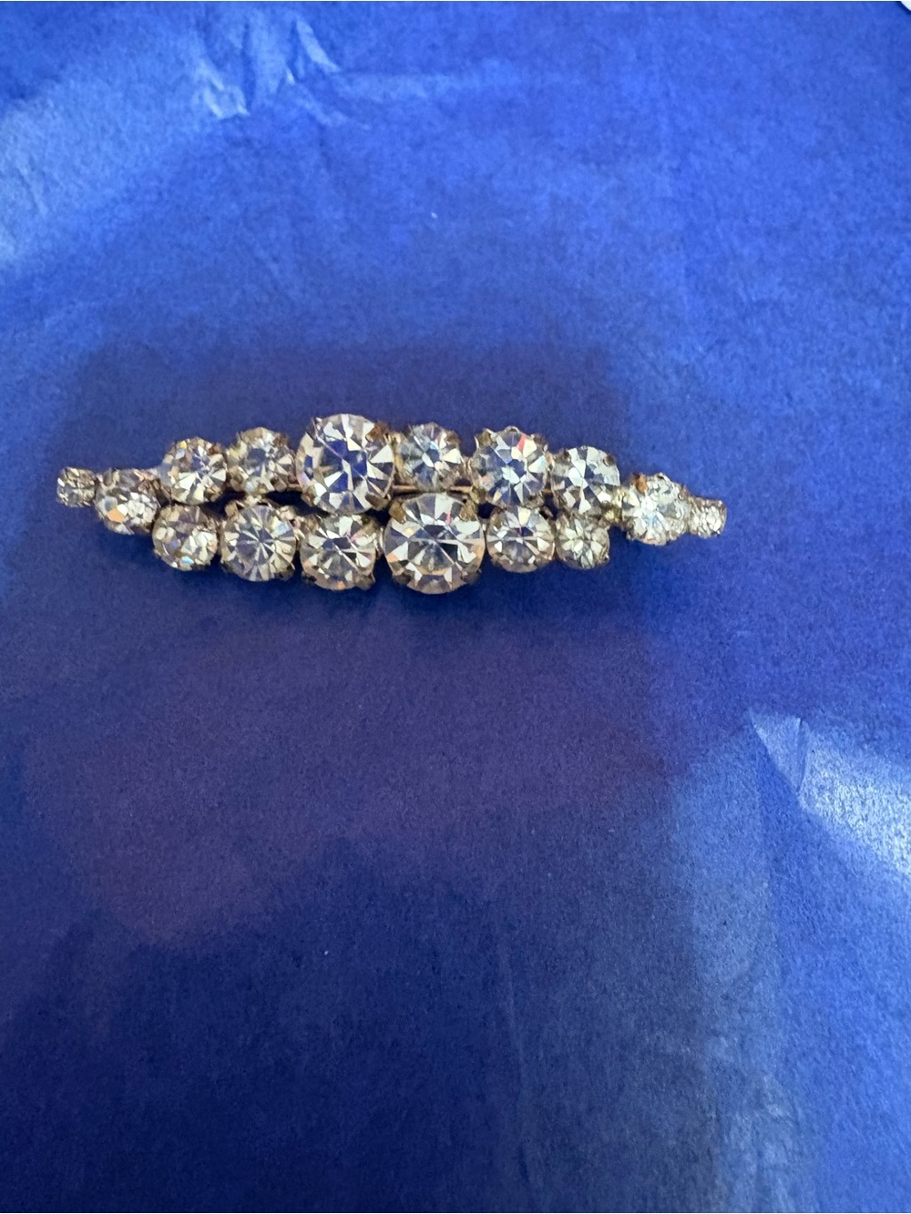 Vintage Sparkling Clear Crystal Brooch - Classic Rhinestone Accent
